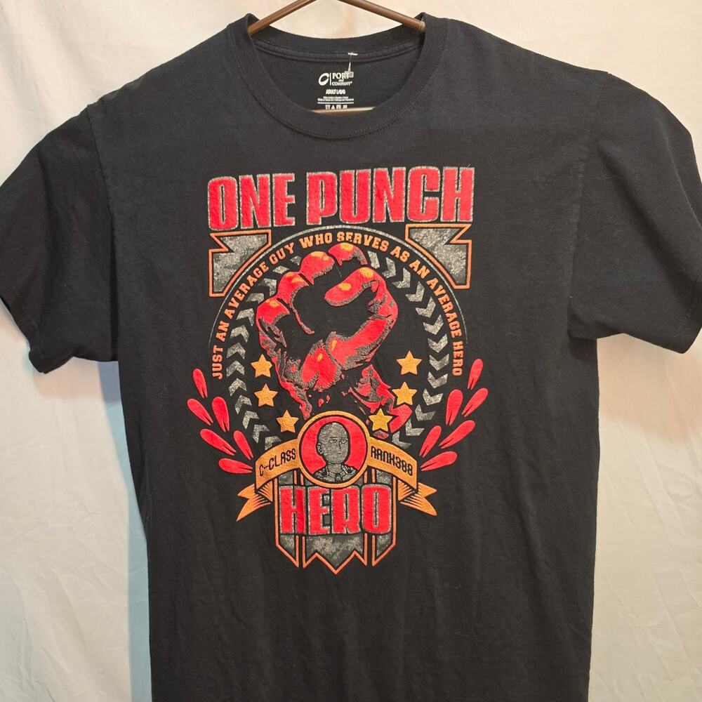 One Punch Man Tee – Size L – C-Class Hero | Anime Graphic T-Shirt